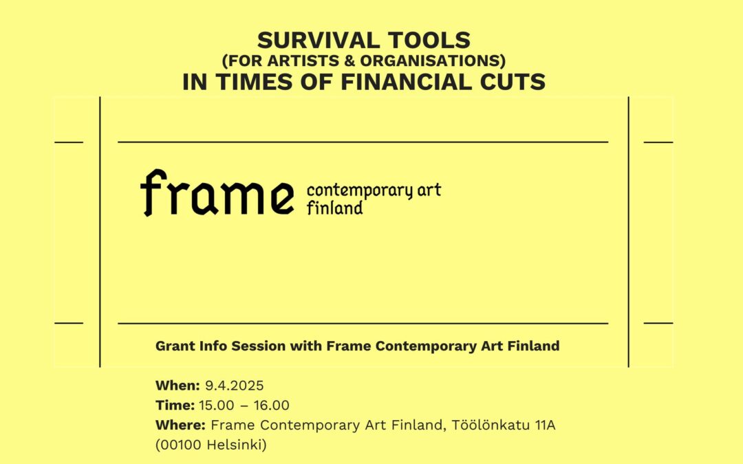 GRANT INFO SESSION WITH FRAME CONTEMPORARY ART FINLAND