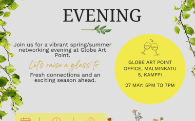 Spring / Summer Networking Evening & Window Exhibition Finale at Globe Art Point