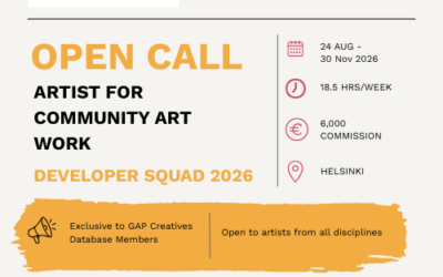 Open Call: Artist for Community Art Commission β Developer Squad Project