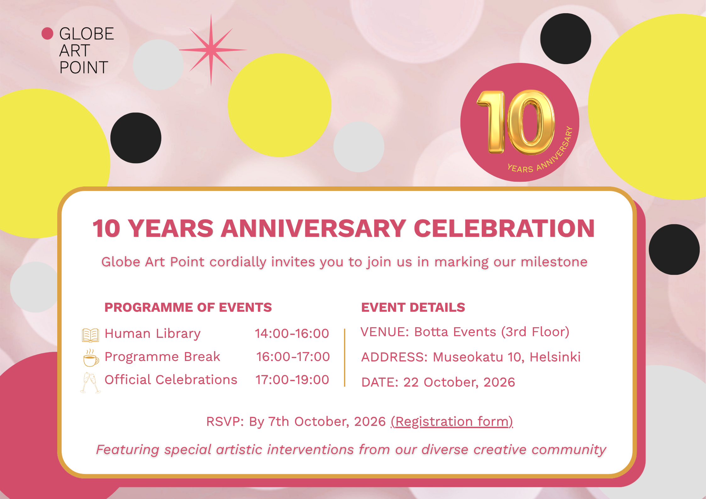 Colorful Happy 10th Anniversary Facebook Post (594 x 420 mm) (1)